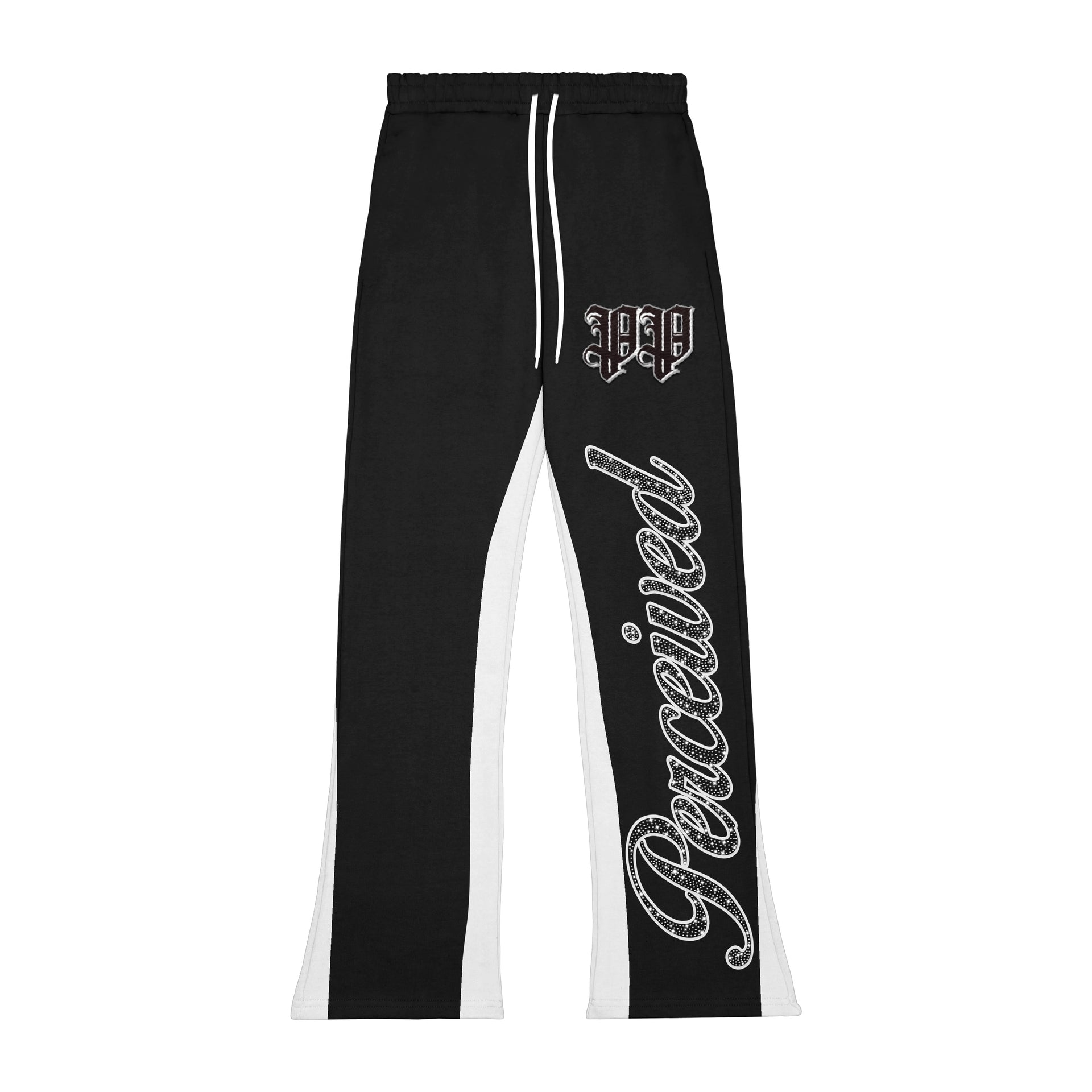 MENS PERCIEVED SWEAT PANT FLARE BLACK