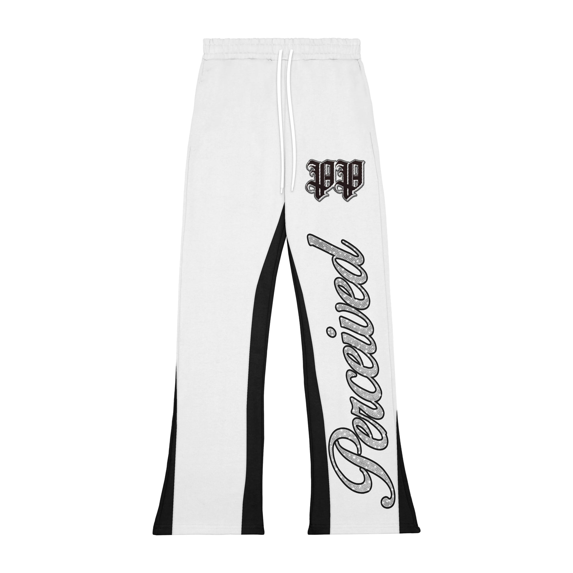 MENS PERCEIVED SWEAT PANT FLARE WHITE